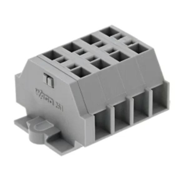 WAGO SORKAPOCS szürke 2,5mm2 4tagú rugós   261-104