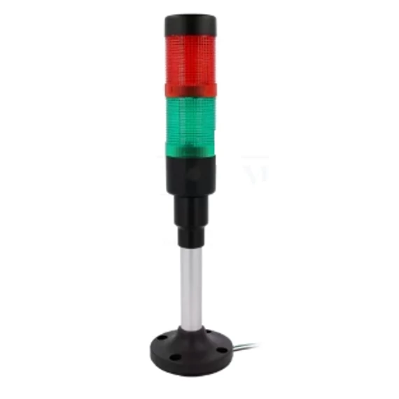 FÉNYOSZLOP KOMPLETT - PIROS-ZÖLD+TALP   24V AC/DC HBJD-40D2RG24B