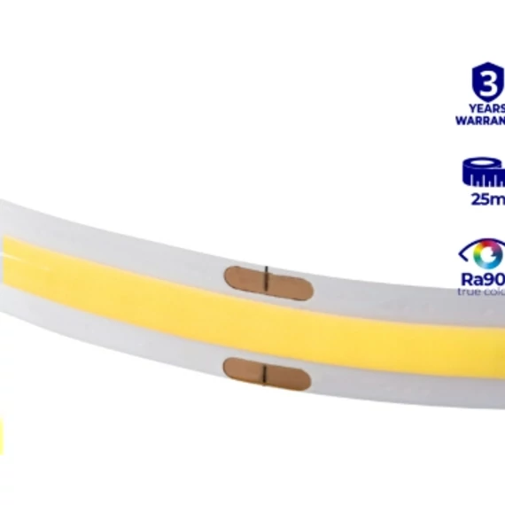 LED SZALAG  10W 4000K 24V!   COB !!  25m-es tekercsben egyben !!!!    IP00