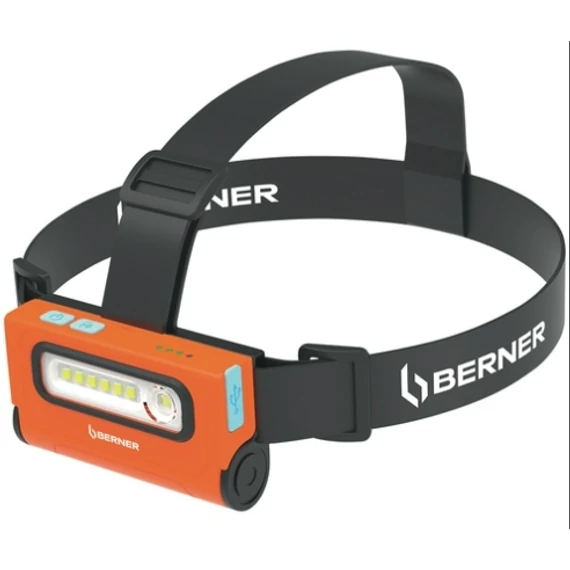 BERNER FEJLÁMPA AKKUS 2in1 MÁGNESES (MAX:450LM, 2600mAh)  PRÉMIUM