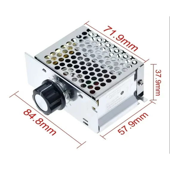 FORDULATSZÁM SZABÁLYZÓ 230VAC 4000W  BEÉPÍTETT POTMÉTER