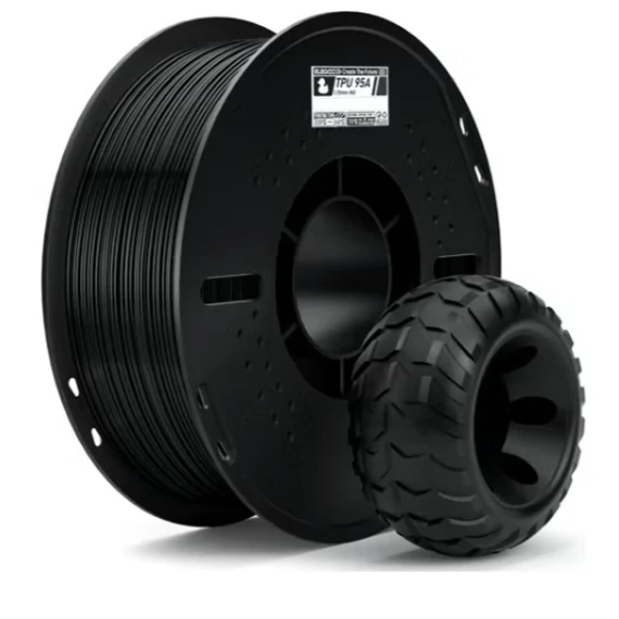 3D NYOMTATÓSZALAG TPU FILAMENT FEKETE 1,75mm  1kg/tekercs ELEGOO