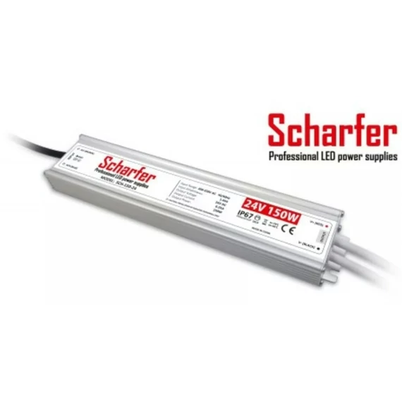 LED TÁPEGYSÉG  24V DC 150w IP67 SCHARFER
