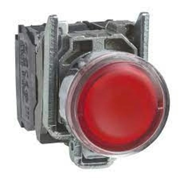 XB4-BW34B5 NYOMÓGOMB VILÁGÍTÓ PIROS 24V
