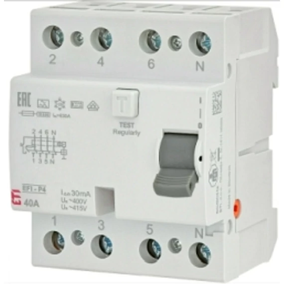 FIRELÉ ETI 4P 40A 100mA  AC/DC   2063543